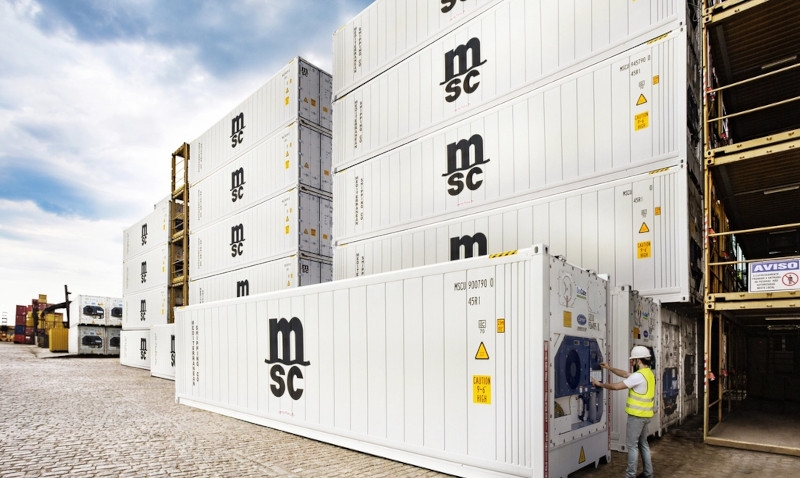 MSC lança sistema avançado de monitoramento para contêineres refrigerados