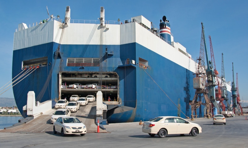 Porto de Itajaí irá receber o maior navio de transporte de carros do mundo