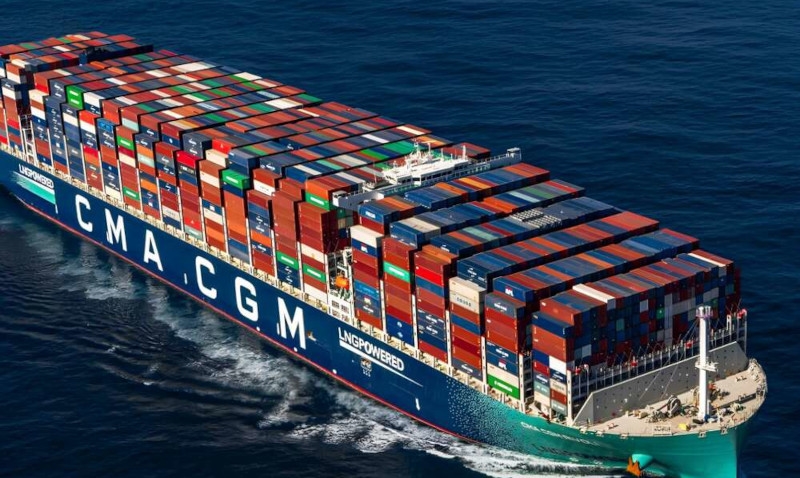 CMA CGM anuncia sobretaxa de US$ 1.000 por contêiner na rota Índia-América do Sul