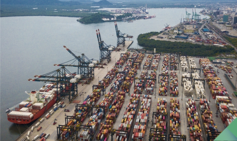 Porto de Santos registra recorde na movimentação de cargas do agronegócio em fevereiro